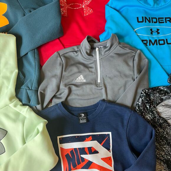 Boys Hoodies Lot, Medium, 8/10, Under Armour, Nike, Adidas, Athletic, Warm - Picture 3 of 11